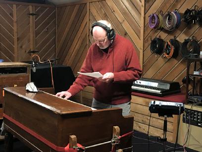 Larry Harris adding the organ track to Frank Lamphere's original song I'd Like to Come Back to You